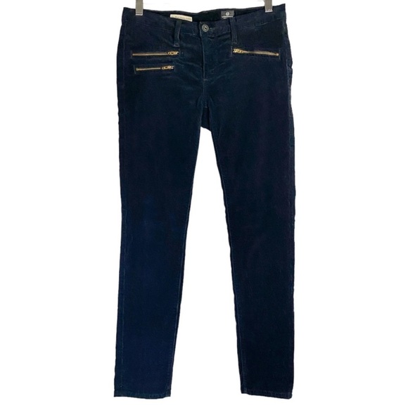 AG Adriano Goldschmied Moto Stevie Ankle Mid-Rise Slm./Strt. Black Cords… - Picture 6 of 11